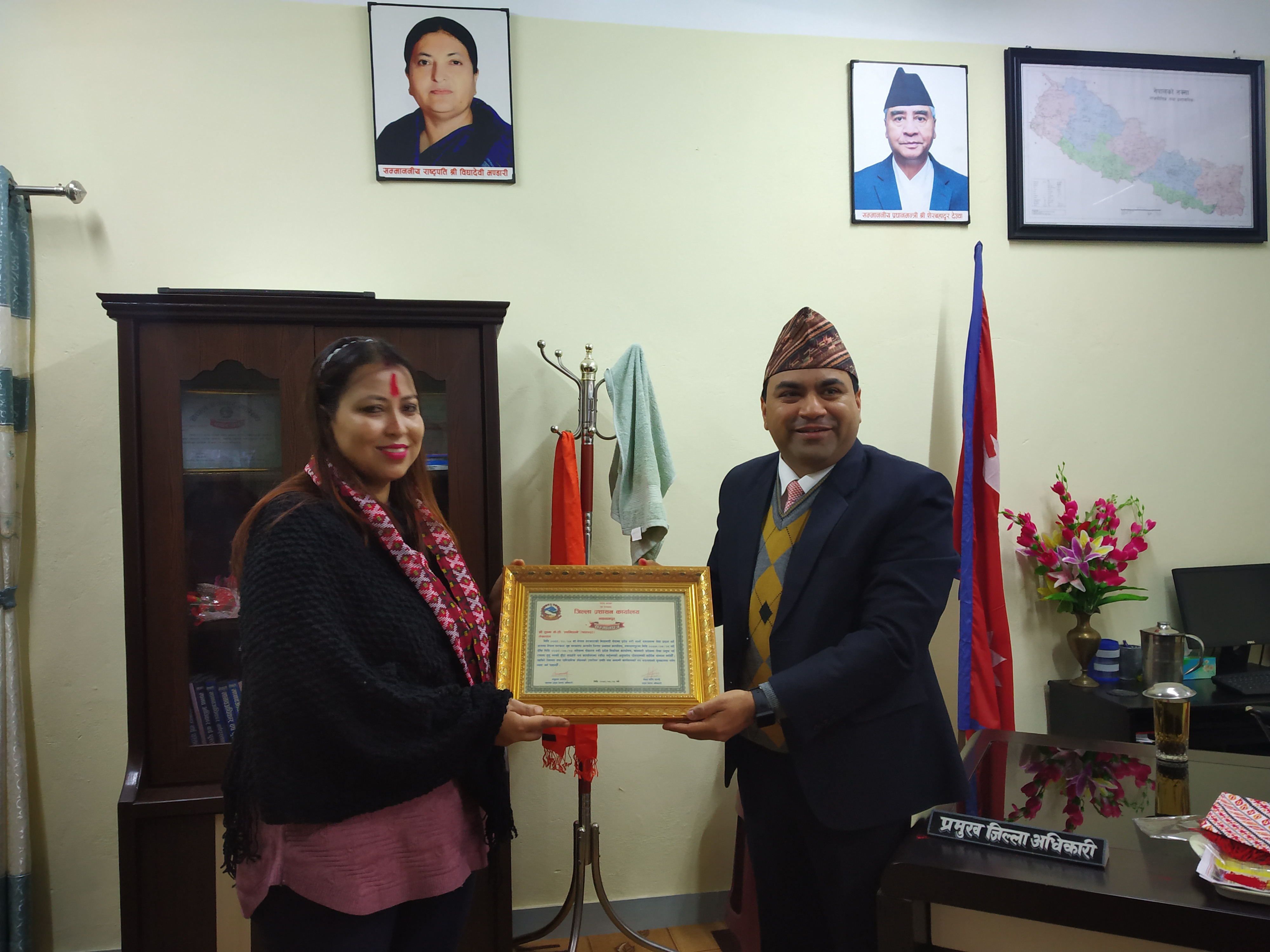 सरूवा भई प्रदेश निर्वाचन कार्यालय, बागमती प्रदेश, हेटौडा, मकवानपुर जान लाग्नु भएकी लेखापाल श्री सुष्मा के.सी. लामिछानेको विदाई ।